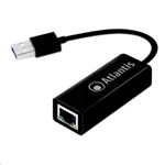 ATLANTIS LAND - ADATTATORE DA USB3.0 A PORTA LAN Gigabit Adapter 10/100/1000Mbit ATLANTIS A02-UTL30  -GARANZIA 2 ANNI-(A02-UTL30)