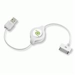 RETRAK - CAVO IPOD E IPHONE USB 2.0 RETRATTILE EUIPODUSBW SYN/CHARGE BIANCO RETRAK 181204000741(EUIPODUSBW)