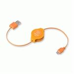 RETRAK - CAVO USB 2.0 A MICRO 5-PIN RETRATTILE ARANCIO RETRAK EUCABLEMICOR 816983011168(EUCABLEMICOR)