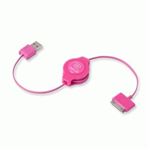 RETRAK - CAVO IPOD E IPHONE RETRATTILE USB 2.0 SYNC/CHARGE EUIPODUSBPK ROSA RETRAK 816983011175(EUIPODUSBPK)