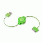 RETRAK - CAVO IPOD E IPHONE RETRATTILE USB 2.0 SYNC/CHARGE EUIPODUSBGN VERDE RETRAK 816983011182(EUIPODUSBGN)