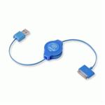 RETRAK - CAVO IPOD E IPHONE RETRATTILE USB 2.0 SYNC/CHARGE EUIPODUSBBU BLU RETRAK 816983011199(EUIPODUSBBU)