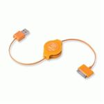 RETRAK - CAVO IPOD E IPHONE RETRATTILE USB 2.0 SYNC/CHARGE EUIPODUSBOR ARANCIO RETRAK 816983011212(EUIPODUSBOR)