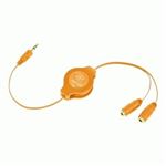 RETRAK - CAVO SPLITTER RETTRATTILE PER 2 AURICOL.EUCABLESPLOR ARANCIO RETRAK 0816983011366(EUCABLESPLOR)