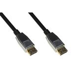 DIGITUS - CAVO DISPLAYPORT 1.4 - HDMI 2.0 CONTATTI DORATI 4KX2K 60HZ 18GBPS HDR RGB 4:4:4 MT 1,80 CONNETTORI IN METALLO(LKCDPH1422M)