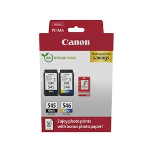 CANON - MULTIPACK CANON PG-545 + CL-546 8287B008 X PIXMA MG2555S/TS3450/TS3451/TR4650/TR4651(8287B008)