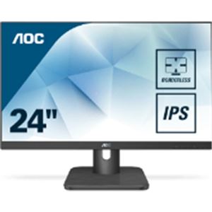 AOC - MONITOR AOC LCD IPS LED 23.8" WIDE 24E1Q 5ms MM FHD 1000:1 BLACK VGA HDMI DP Vesa Fino:30/04(24E1Q)