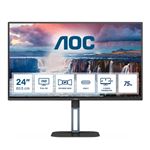 AOC - MONITOR AOC LCD IPS LED 23.8" WIDE FRAMELESS 24V5CE/BK 4ms MM FHD 1000:1 BLACK HDMI USB-C 4xUSB Vesa Fino:30/11(24V5CE/BK)