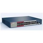 HIKVISION - SWITCH 24P LAN 10/100M HIKVISION DS-3E0326P-E/M(B) 24P PoE + 2P Uplink 1000M-Desktop QOS - 225W(DS-3E0326P-E/M(B))