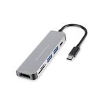 CONCEPTRONIC - ADATTATORE HUB USB multifunzione 6 in 1 CONCEPTRONIC DONN02G 2x USB-A 3.0, USB-C PD (60W),HDMI,1 slot x MicroSD e 1x SD(DONN02G)