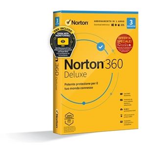 NORTON - NORTON BOX 360 DELUXE Attach -- 3 Dispositivi (21429480) - 25GB Backup Fino:31/05(21429480)