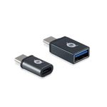 CONCEPTRONIC - KIT ADATTATORE da USB-C a USB-A 3.0 + ADATTATORE da USB-C a Micro USB CONCEPTRONIC DONN04G funzione OTG(DONN04G)