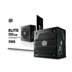 COOLER MASTER - ALIMENTATORE ATX 500W CoolerMaster Elite 500 V3 MPW-5001-ACABN1-EU PFC ATTIVO Efficienza 82% 240Vac Fan120mm Cavo EU(MPW-5001-ACABN1-EU)