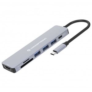 CONCEPTRONIC - DOCKING STATION 7n1 CONCEPTRONIC DONN19G USB 3.2 Gen 1 - HDMI, USB-A 3.0x3, SD,TF/Micro SD, USB PD da 100 W(DONN19G)