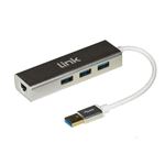 LINK - ADATTATORE USB 3.0 - RETE RJ45 GIGABIT E 3 PORTE USB 3.0(LKMG04)