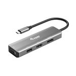 EQUIP - ADATTATORE EQUIP 133485 da USB-C a HDMI/DisplayPort/VGA/USB - EAN: 4015867227640(133485)