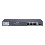 HIKVIS - SWITCH 18P LAN Gigabit  PoE HIKVISION DS-3E1518P-SI 16P PoE-2P SFP  -PoE 225W - L2 Smart Managed(DS-3E1518P-SI)