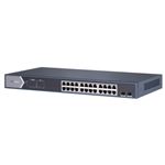 HIKVISION - SWITCH 24P LAN Gigabit HIKVISION DS-3E0526P-E/M 24P PoE + 2P Uplink - Desktop - QOS - 225W(DS-3E0526P-E/M)