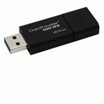 KINGSTON - FLASH DRIVE USB3.0  64GB Kingston DT100G3/64GB "DataTraveler" Nero(DT100G3/64GB)