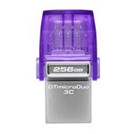 KINGSTON - FLASH DRIVE "Micro Duo" USB3.2+USB-C 256GB Kingston DTDUO3CG3/256GB Read: 200MB/s(DTDUO3CG3/256GB)