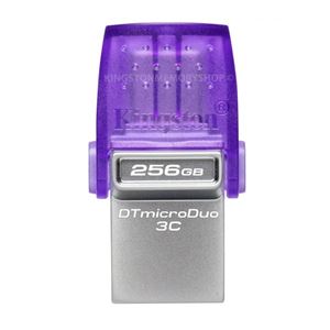 KINGSTON - FLASH DRIVE "MicroDuo" USB3.2+USB-C 256GB Kingston DTDUO3CG3/256GB Read: 200MB/s(DTDUO3CG3/256GB)