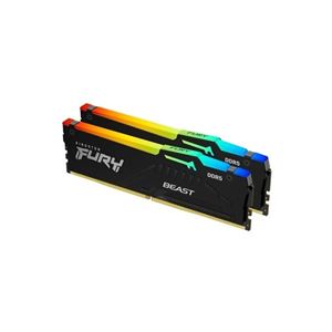 KINGSTON - DDR5 64GB(2x32GB) 6000MT/s RGB KF560C30BBAK2-64  FURY Beast  XMP CL30(KF560C30BBAK2-64)