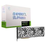 MSI - SVGA MSI GeForce RTX4070 Ti GAMING X SLIM WHITE 12G nVidia PCIe4.0 12GDDR6X 192bit 2745Mhz 1xHDMI 3xDP 7680x4320 2,55slot(4711377121989)