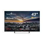 SMART TECH - TV LED SMART-TECH 43" FRAME LESS 43UG10V3 SMART-TV GOOGLE TV 4K  DVB-T2/S2 UHD 3840x2160 BLACK CI SLOT 4xHDMI 2xUSB Vesa(43UG10V3)