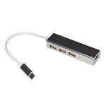 LINK - ADATTATORE USB TIPO C MASCHIO CON PRESA RETE RJ45 10/100 + HUB 3 PORTE USB 2.0(LKADAT127)