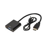 LINK - ADATTATORE HDMI M/VGA F cm.15 LINK LKADAT10 con presa audio 3.5MM - EAN: 8028400039309(LKADAT10)