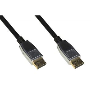 DIGITUS - CAVO DISPLAYPORT 1.4 - HDMI 2.0 CONTATTI DORATI 4KX2K 60HZ 18GBPS HDR RGB 4:4:4 MT 1,80 CONNETTORI IN METALLO(LKCDPH1422M)