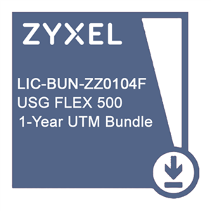 ZYXEL - ZYXEL (ESD-Licenza elettronica) LIC-BUN-ZZ0104F serv. Web Sec. Appl. Sec,Malw.Blocker, intr Prev., Geo Enforcer X USGFLEX500 1yr(LIC-BUN-ZZ0104F)